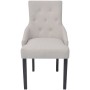 Dining chairs 6 units cream gray fabric by vidaXL, dining chairs - Ref: Foro24-272507, Price: 827,99 €, Discount: %