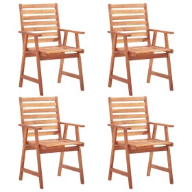 Garden dining chairs 4 units solid acacia wood by vidaXL, Garden chairs - Ref: Foro24-3051100, Price: 221,99 €, Discount: %