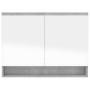 Bathroom cabinet with mirror MDF concrete gray 80x15x60 cm by vidaXL, bathroom vanities - Ref: Foro24-331535, Price: 133,15 €...