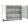 Badezimmerschrank mit Spiegel MDF betongrau 80x15x60 cm von vidaXL, Badezimmerwaschtische - Ref: Foro24-331535, Preis: 133,15...