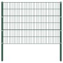 Panel de valla con postes de hierro verde 6,8x1,2 m de vidaXL, Paneles de vallas - Ref: Foro24-278664, Precio: 368,99 €, Desc...