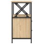 Mesita noche 2 uds madera ingeniería roble Sonoma 34x35,5x70 cm de vidaXL, Mesitas de noche - Ref: Foro24-825946, Precio: 122...