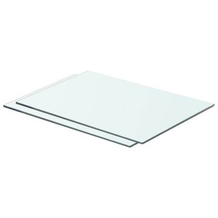 Shelves 2 units transparent glass panel 50x30 cm by vidaXL, Shelves and shelves - Ref: Foro24-3051561, Price: 31,52 €, Discou...