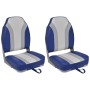 Folding boat seats with high backrest 2 units by vidaXL, Sailboat parts - Ref: Foro24-279110, Price: 182,18 €, Discount: %