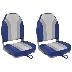 Folding boat seats with high backrest 2 units by vidaXL, Sailboat parts - Ref: Foro24-279110, Price: 175,40 €, Discount: %