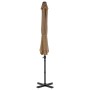 Garden umbrella with portable taupe base by vidaXL, Umbrellas - Ref: Foro24-276334, Price: 198,57 €, Discount: %