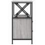 Mesitas noche 2 uds madera ingeniería gris Sonoma 34x35,5x70 cm de vidaXL, Mesitas de noche - Ref: Foro24-825950, Precio: 132...