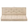 Cojines para muebles de palets 2 unidades algodón beige de vidaXL, Cojines para sillas y sofás - Ref: Foro24-3053637, Precio:...