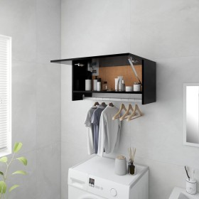 Black plywood cabinet 70x32.5x35 cm by vidaXL, Wardrobes - Ref: Foro24-808243, Price: 37,68 €, Discount: %