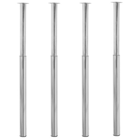 Telescopic table legs 4 units chrome 710 mm-1100 mm by vidaXL, Table legs - Ref: Foro24-3051486, Price: 93,94 €, Discount: %