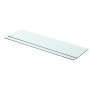 Shelves 2 units transparent glass panel 80x20 cm by vidaXL, Shelves and shelves - Ref: Foro24-3051574, Price: 32,91 €, Discou...