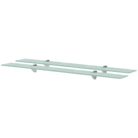 Floating shelves 2 units glass 8 mm 90x10 cm by vidaXL, Shelves and shelves - Ref: Foro24-3051500, Price: 34,96 €, Discount: %