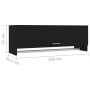 Armario de madera contrachapada negro 100x32,5x35 cm de vidaXL, Armarios roperos - Ref: Foro24-808234, Precio: 56,06 €, Descu...