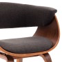 Dining chairs 2 units curved wood and gray fabric by vidaXL, dining chairs - Ref: Foro24-278727, Price: 328,65 €, Discount: %