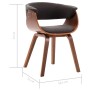 Dining chairs 2 units curved wood and gray fabric by vidaXL, dining chairs - Ref: Foro24-278727, Price: 328,65 €, Discount: %