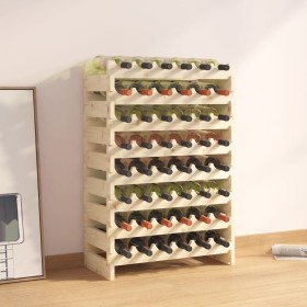 Solid pine wood bottle rack 65 x 29 x 90 cm by vidaXL, Wine racks - Ref: Foro24-327359, Price: 66,99 €, Discount: %