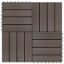 WPC porch tiles 30x30 cm 2 m² dark brown 22 units by vidaXL, Floors and carpets - Ref: Foro24-277802, Price: 114,99 €, Discou...