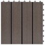 WPC porch tiles 30x30 cm 2 m² dark brown 22 units by vidaXL, Floors and carpets - Ref: Foro24-277802, Price: 114,99 €, Discou...