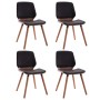 Dining chairs 4 units black synthetic leather by vidaXL, dining chairs - Ref: Foro24-3054802, Price: 484,75 €, Discount: %