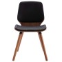 Dining chairs 4 units black synthetic leather by vidaXL, dining chairs - Ref: Foro24-3054802, Price: 484,75 €, Discount: %