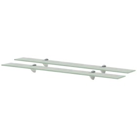 Floating shelves 2 units glass 8 mm 90x20 cm by vidaXL, Shelves and shelves - Ref: Foro24-3051540, Price: 49,76 €, Discount: %