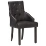 Dining chairs 6 units black genuine goat leather by vidaXL, dining chairs - Ref: Foro24-3056700, Price: 1,00 €, Discount: %