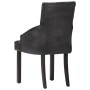 Dining chairs 6 units black genuine goat leather by vidaXL, dining chairs - Ref: Foro24-3056700, Price: 1,00 €, Discount: %