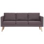 Conjunto de sofás 2 piezas tela gris taupe de vidaXL, Sofás - Ref: Foro24-276858, Precio: 609,91 €, Descuento: %