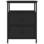 Mesitas de noche 2 uds madera de ingeniería negro 44x45x60 cm de vidaXL, Mesitas de noche - Ref: Foro24-826004, Precio: 127,2...