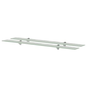 Floating shelves 2 units glass 8 mm 100x20 cm by vidaXL, Shelves and shelves - Ref: Foro24-3051541, Price: 54,90 €, Discount: %