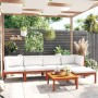 Garden furniture 6 pcs cream cushions solid acacia wood by vidaXL, Garden sets - Ref: Foro24-3057900, Price: 612,15 €, Discou...