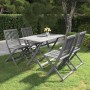 Garden dining set 5 pieces solid gray acacia wood by vidaXL, Garden sets - Ref: Foro24-3057870, Price: 320,64 €, Discount: %