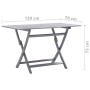 Garden dining set 5 pieces solid gray acacia wood by vidaXL, Garden sets - Ref: Foro24-3057870, Price: 320,64 €, Discount: %