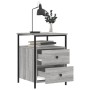 Nightstands 2 units Sonoma gray engineered wood 44x45x60 cm by vidaXL, Nightstands - Ref: Foro24-826010, Price: 105,91 €, Dis...