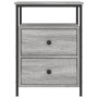 Mesitas noche 2 uds madera ingeniería gris Sonoma 44x45x60 cm de vidaXL, Mesitas de noche - Ref: Foro24-826010, Precio: 105,9...