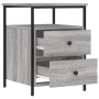 Mesitas noche 2 uds madera ingeniería gris Sonoma 44x45x60 cm de vidaXL, Mesitas de noche - Ref: Foro24-826010, Precio: 105,9...