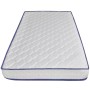 Bed with viscoelastic mattress white synthetic leather 140x200cm by vidaXL, Beds and slatted bases - Ref: Foro24-277556, Pric...