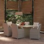 Juego de comedor para jardín 7 piezas ratán sintético marrón de vidaXL, Conjuntos de jardín - Ref: Foro24-3059467, Precio: 1,...