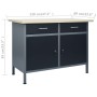 Werkbank mit drei Wandpaneelen und einem Schrank von vidaXL, Arbeitstische - Ref: Foro24-3053433, Preis: 477,18 €, Rabatt: %