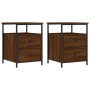 Nightstands 2 pcs engineered wood brown oak 44x45x60 cm by vidaXL, Nightstands - Ref: Foro24-826012, Price: 101,01 €, Discoun...