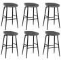 High table and bar stools 7 pieces white and gray by vidaXL, Furniture sets for kitchens and dining rooms - Ref: Foro24-30574...