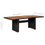 idaXL Juego de comedor de jardín 9 piezas ratán sintético negro de vidaXL, Conjuntos de jardín - Ref: Foro24-3057805, Precio:...