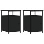 Bedside tables 2 units plywood black 40x42x60 cm by vidaXL, Nightstands - Ref: Foro24-826034, Price: 72,64 €, Discount: %