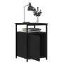 Bedside tables 2 units plywood black 40x42x60 cm by vidaXL, Nightstands - Ref: Foro24-826034, Price: 72,64 €, Discount: %