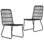 3-teiliges Garten-Essset aus synthetischem Rattan und Glas von vidaXL, Gartensets - Ref: Foro24-3060243, Preis: 319,92 €, Rab...