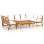 Garden furniture 9 pcs cream cushions solid acacia wood by vidaXL, Garden sets - Ref: Foro24-3057775, Price: 877,27 €, Discou...