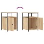 Two nightstands made of plywood in oak color, measuring 40x42x60cm each. by vidaXL, Nightstands - Ref: Foro24-826036, Price: ...