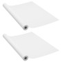 Láminas autoadhesivas muebles 2 uds PVC blanco 500x90 cm de vidaXL, Láminas para ventana - Ref: Foro24-3059651, Precio: 26,41...