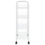 Kitchen cart 4 levels white iron 46x26x85 cm by vidaXL, Kitchen and dining carts - Ref: Foro24-336326, Price: 36,52 €, Discou...