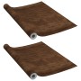 Selbstklebende Möbelplatten 2 Stück PVC dunkle Eiche 500x90 cm von vidaXL, Fensterfolien - Ref: Foro24-3059648, Preis: 24,16 ...